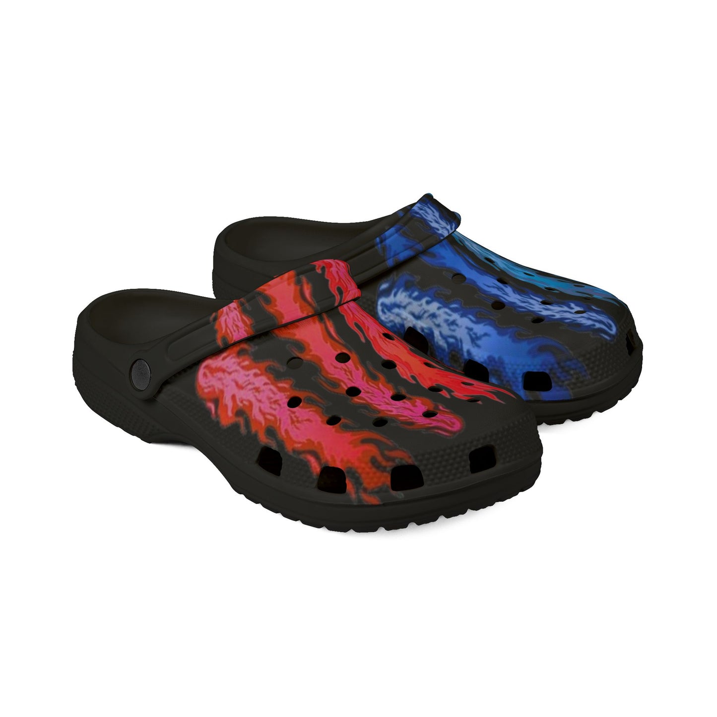 Flame Pattern EVA Foam Clogs - Stylish Comfort for Summer Adventures