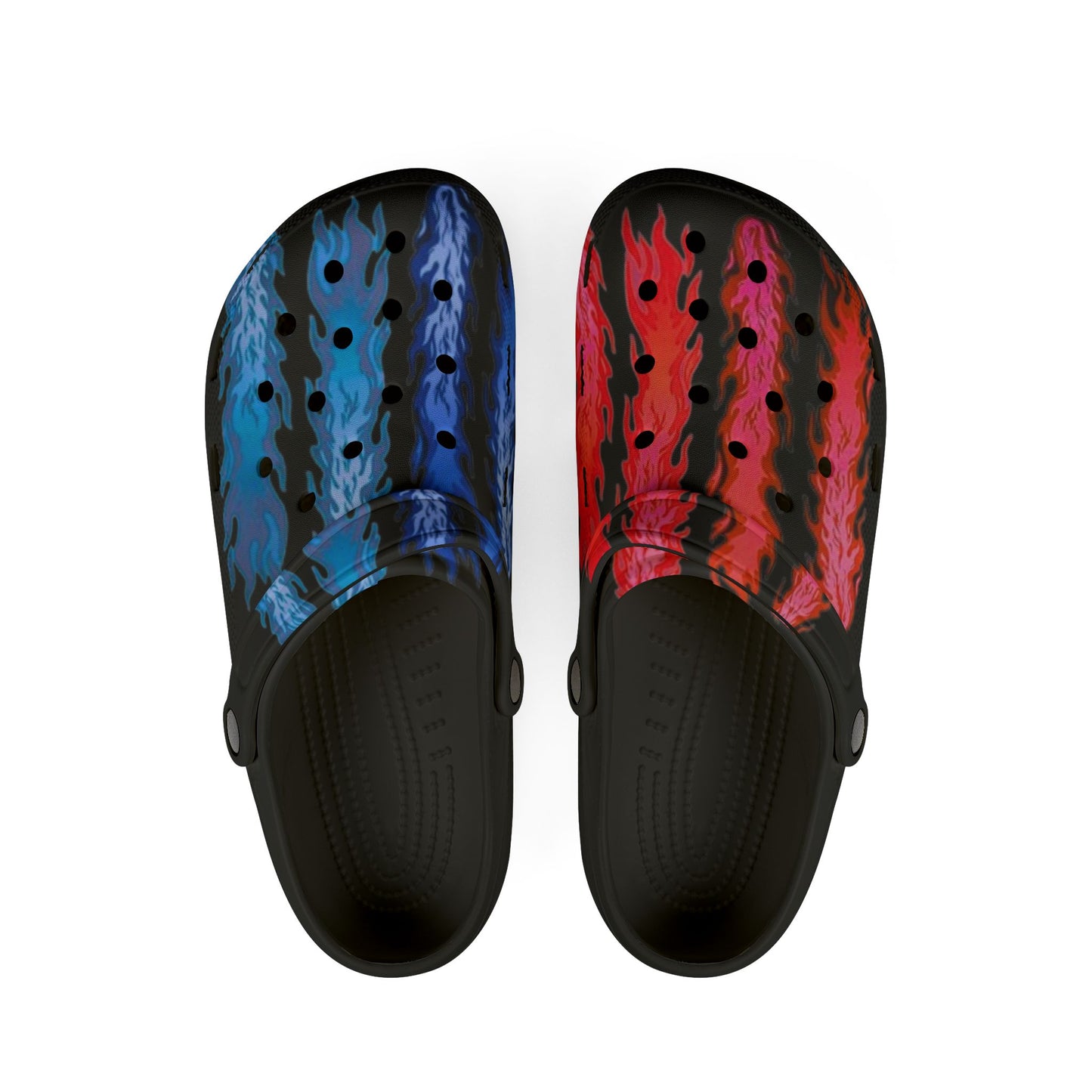 Flame Pattern EVA Foam Clogs - Stylish Comfort for Summer Adventures